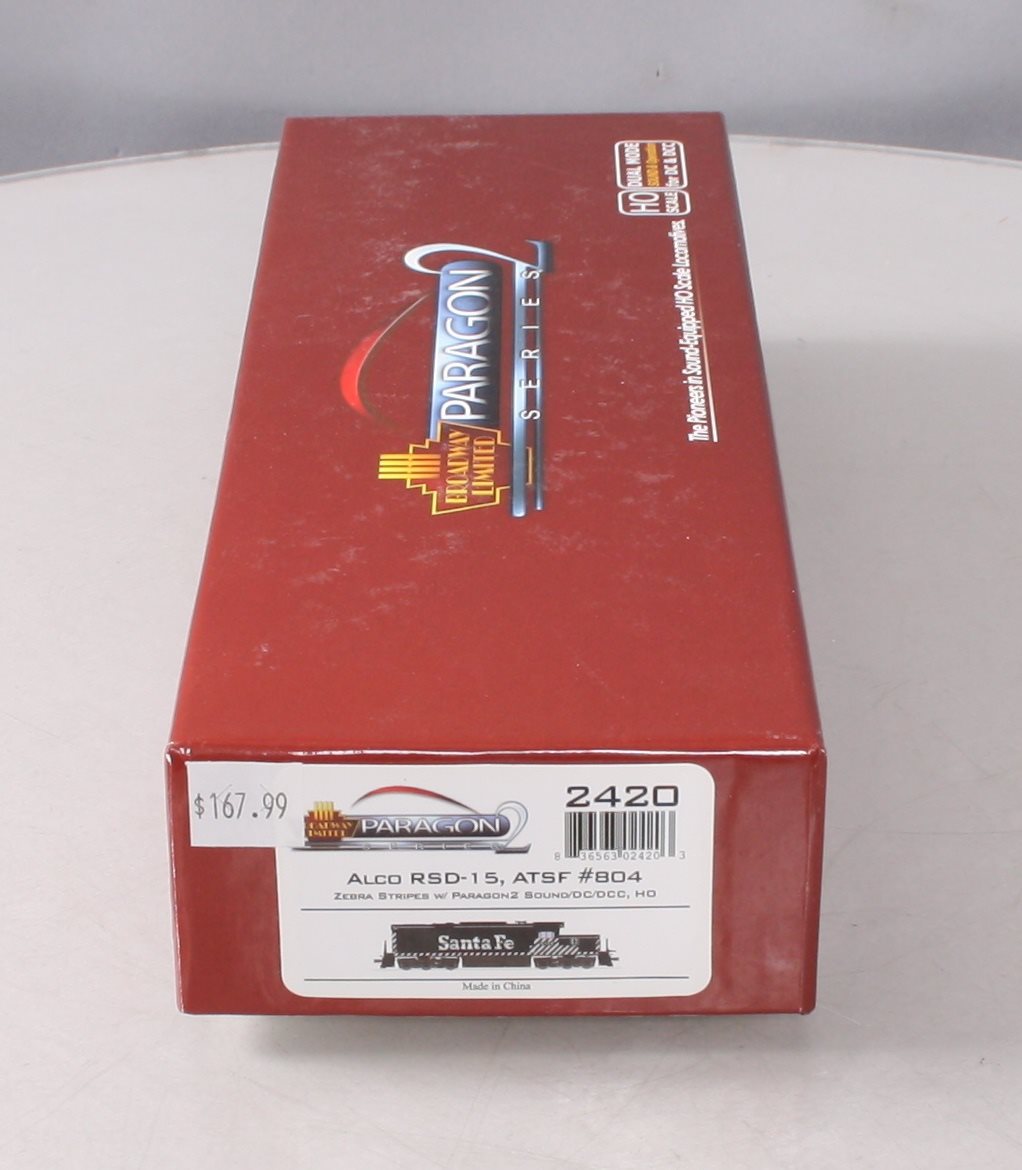 Broadway Limited 2420 HO Santa Fe Alco RSD15 Low Nose Paragon2™ #804