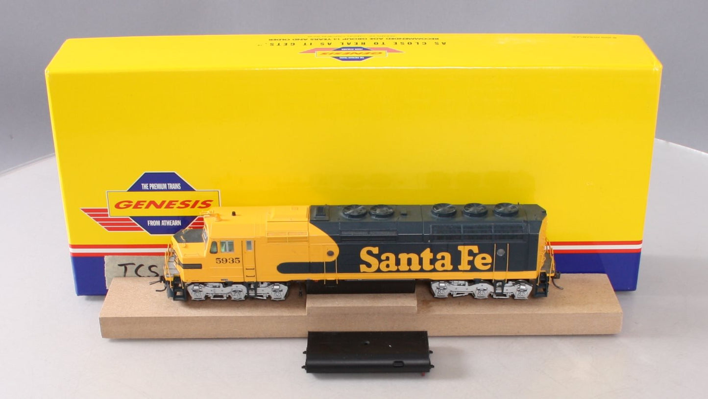 Athearn G67634 HO Santa Fe/Warbonnet F45 Diesel Locomotive w/DCC & Sound #5935