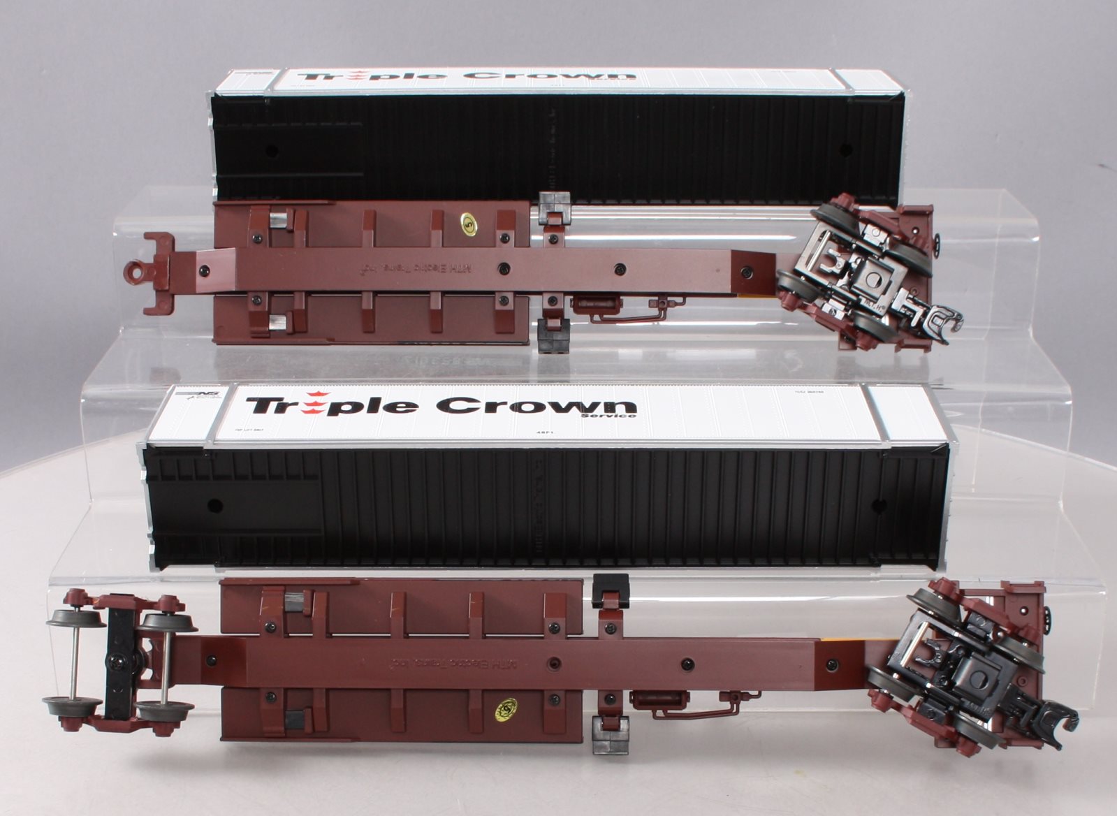 MTH 20-95176 O Norfolk Southern Double Spine Car Set w/48' Containers (Set of 2)