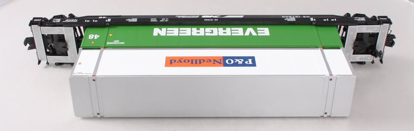 MTH 20-95110 O Gauge Norfolk Southern Husky Stack Car #157859