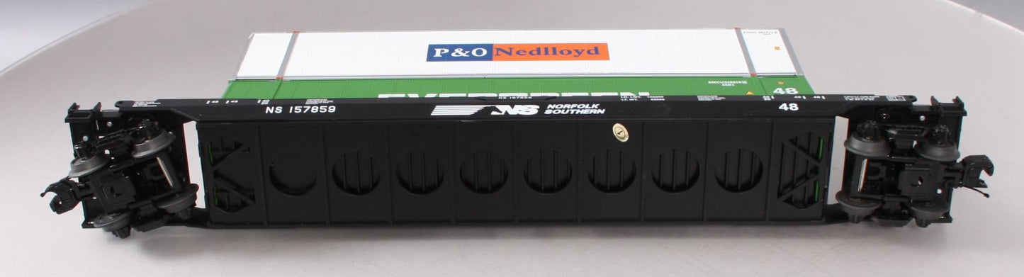 MTH 20-95110 O Gauge Norfolk Southern Husky Stack Car #157859