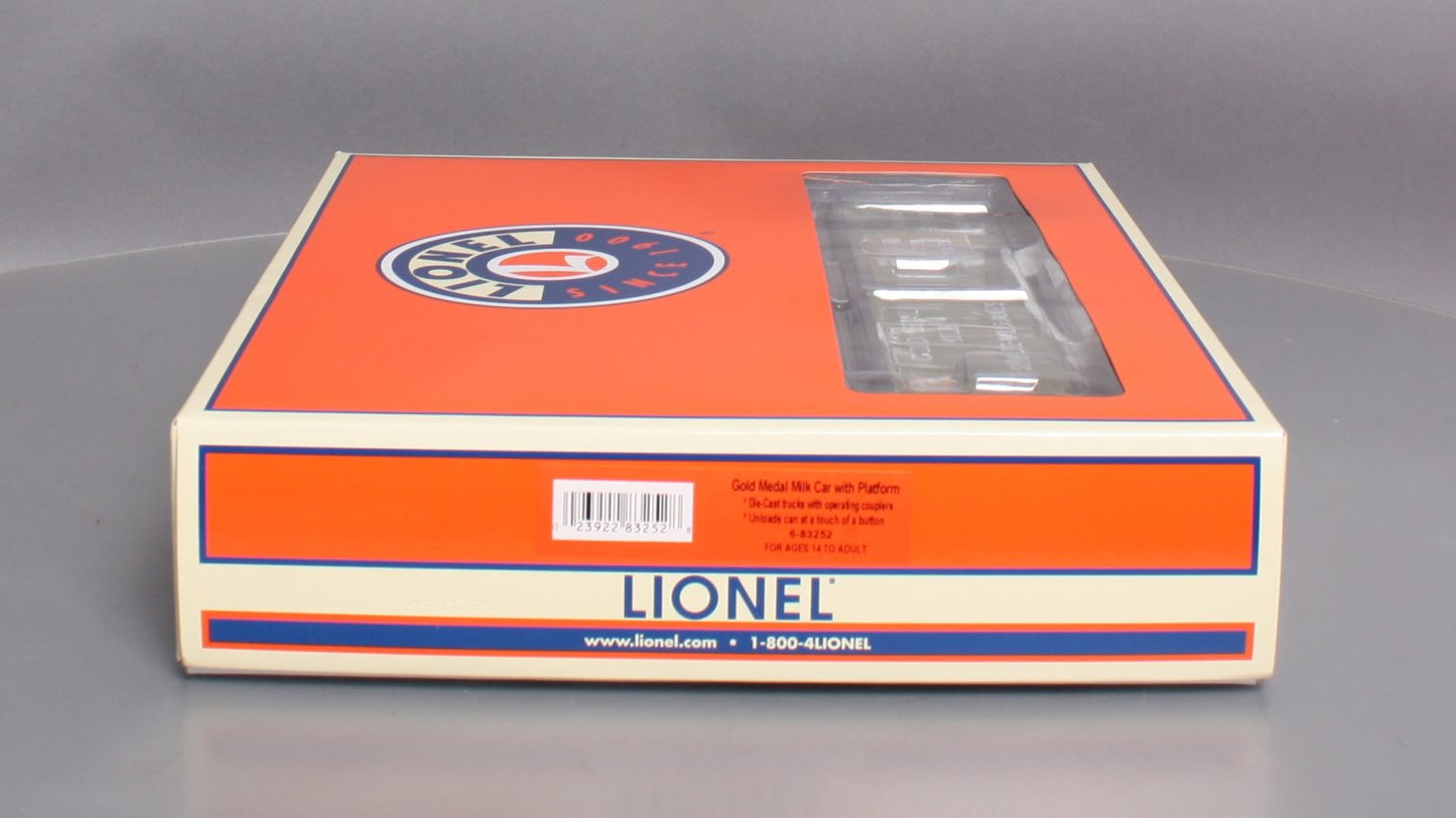 Lionel 6-83252 O Gold Medal Operating Milk Car with Platform