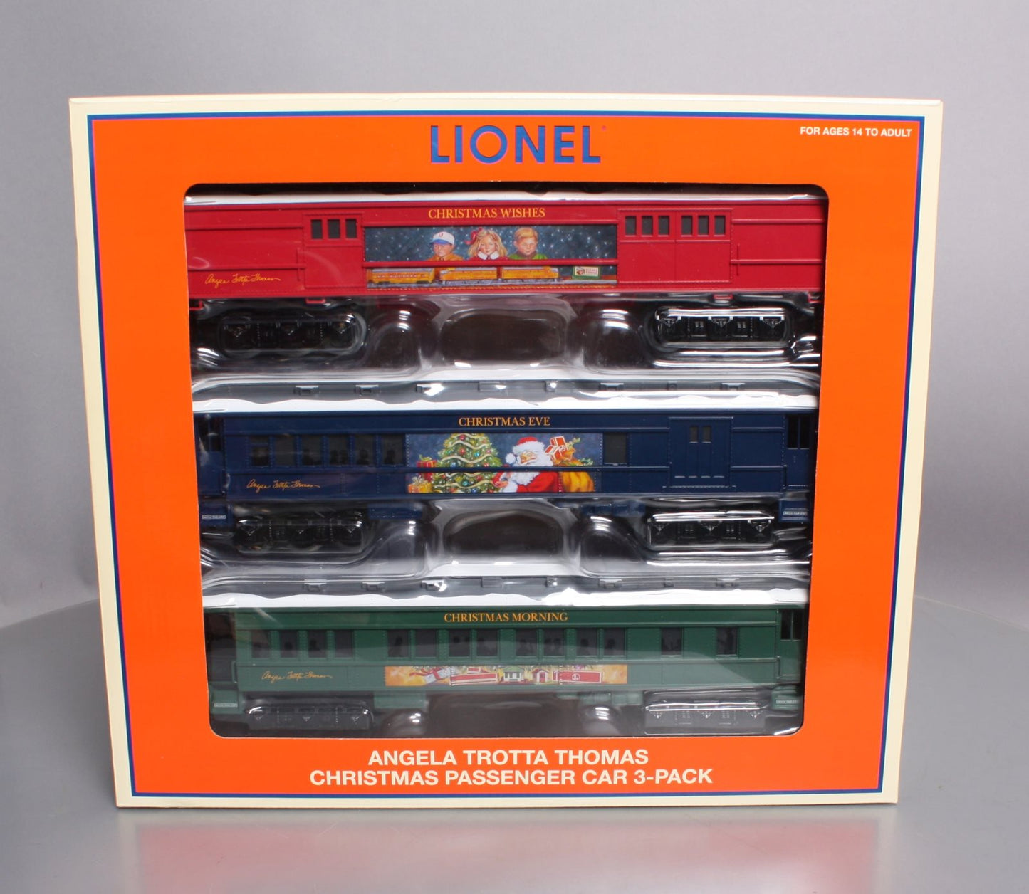 Lionel 6-84765 O Angela Trotta Thomas Christmas Passenger Cars