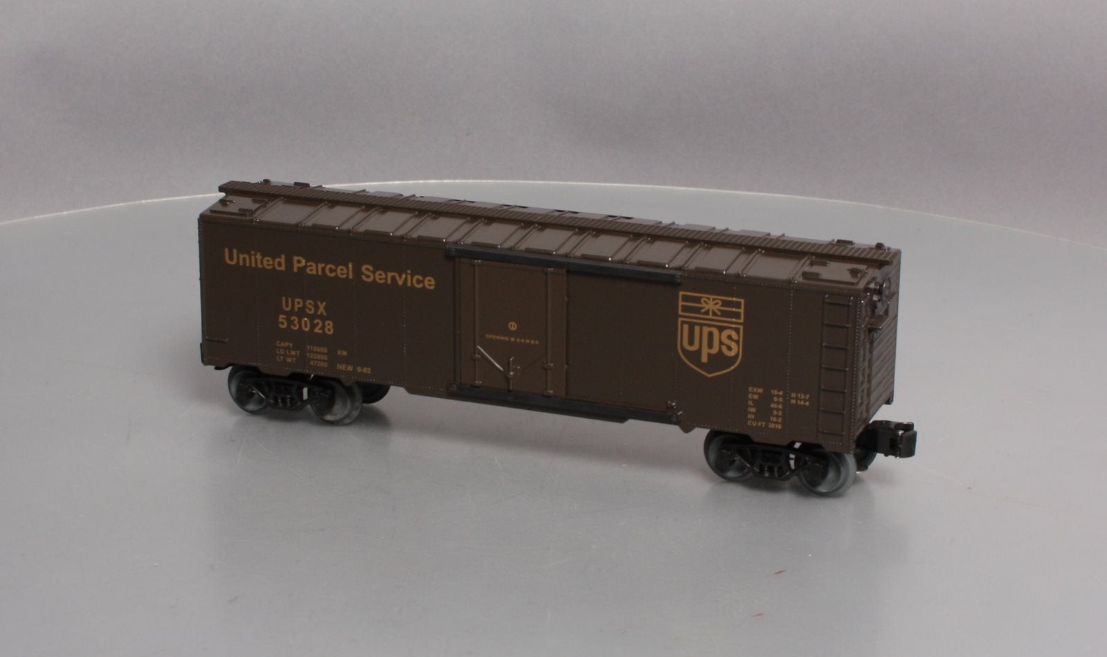 KMT 53028 O Scale UPS Delivery Boxcar #53028
