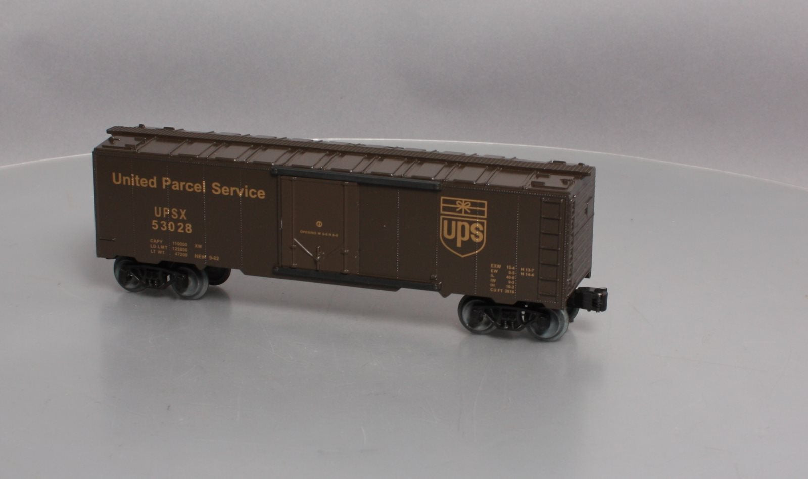 KMT 53028 O Scale UPS Delivery Boxcar #53028