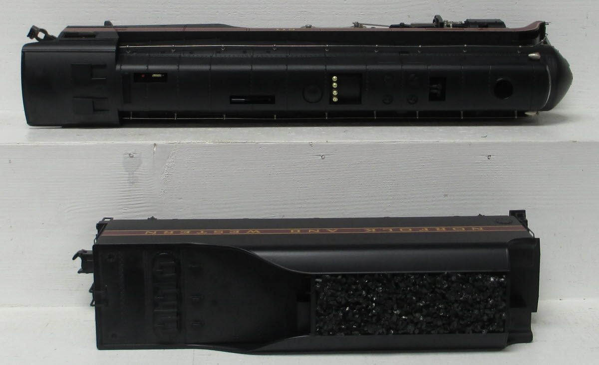 MTH 20-3630-1 O Norfolk & Western 4-8-4 J Steam Loco w/PS3 (Hi-Rail Wheels) #611
