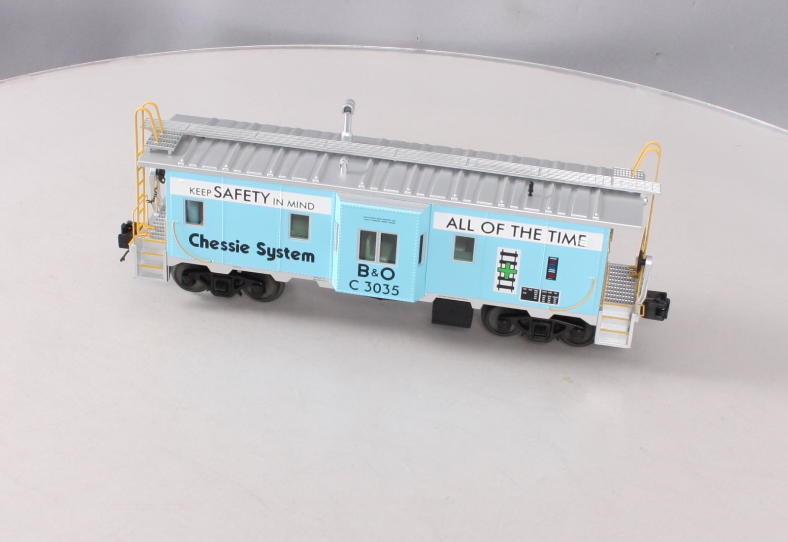 MTH 20-91432 O Gauge Chessie Bay Window Caboose