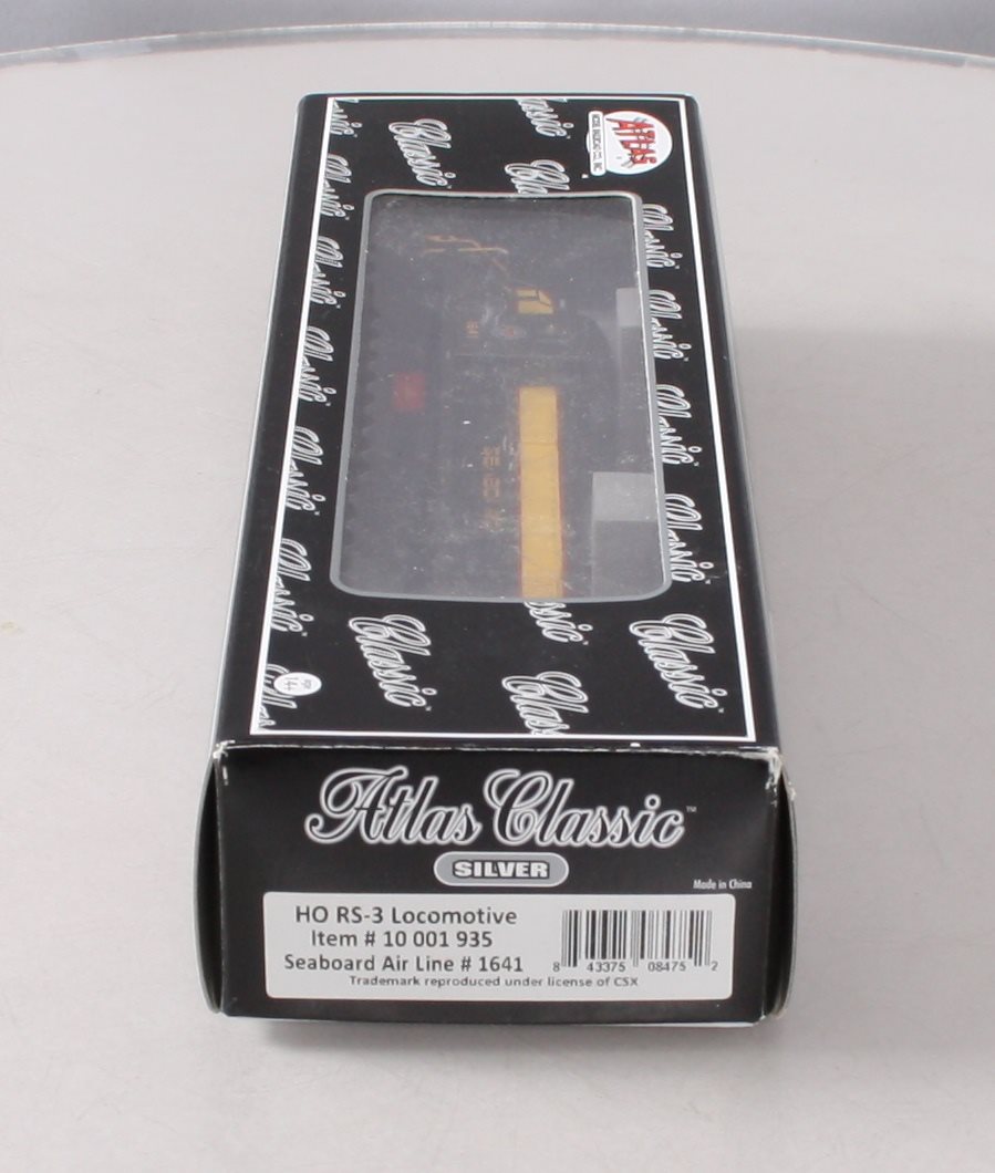Atlas 10001935 HO Seaboard Air Line Silver Series RS-3 Locomotive #1641