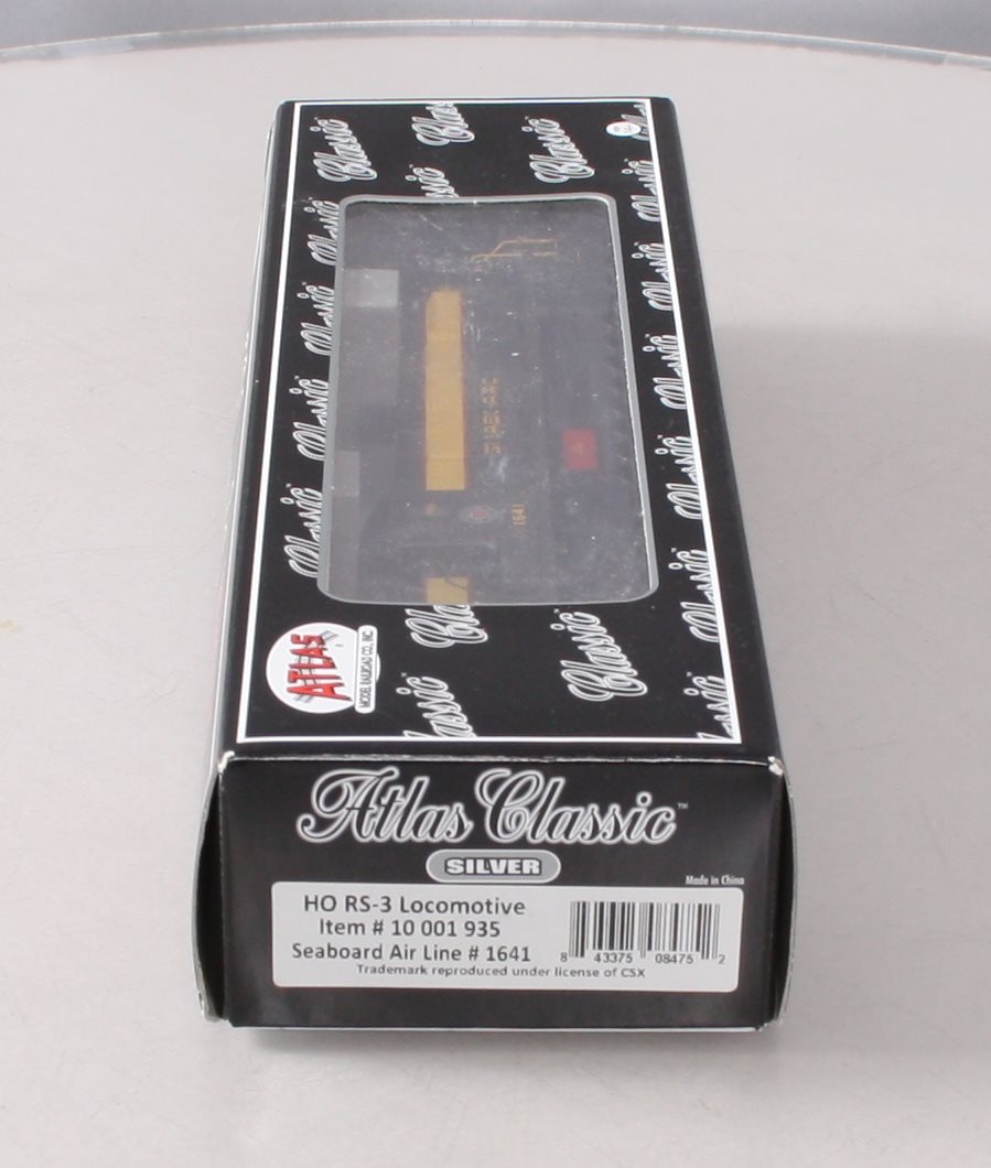 Atlas 10001935 HO Seaboard Air Line Silver Series RS-3 Locomotive #1641