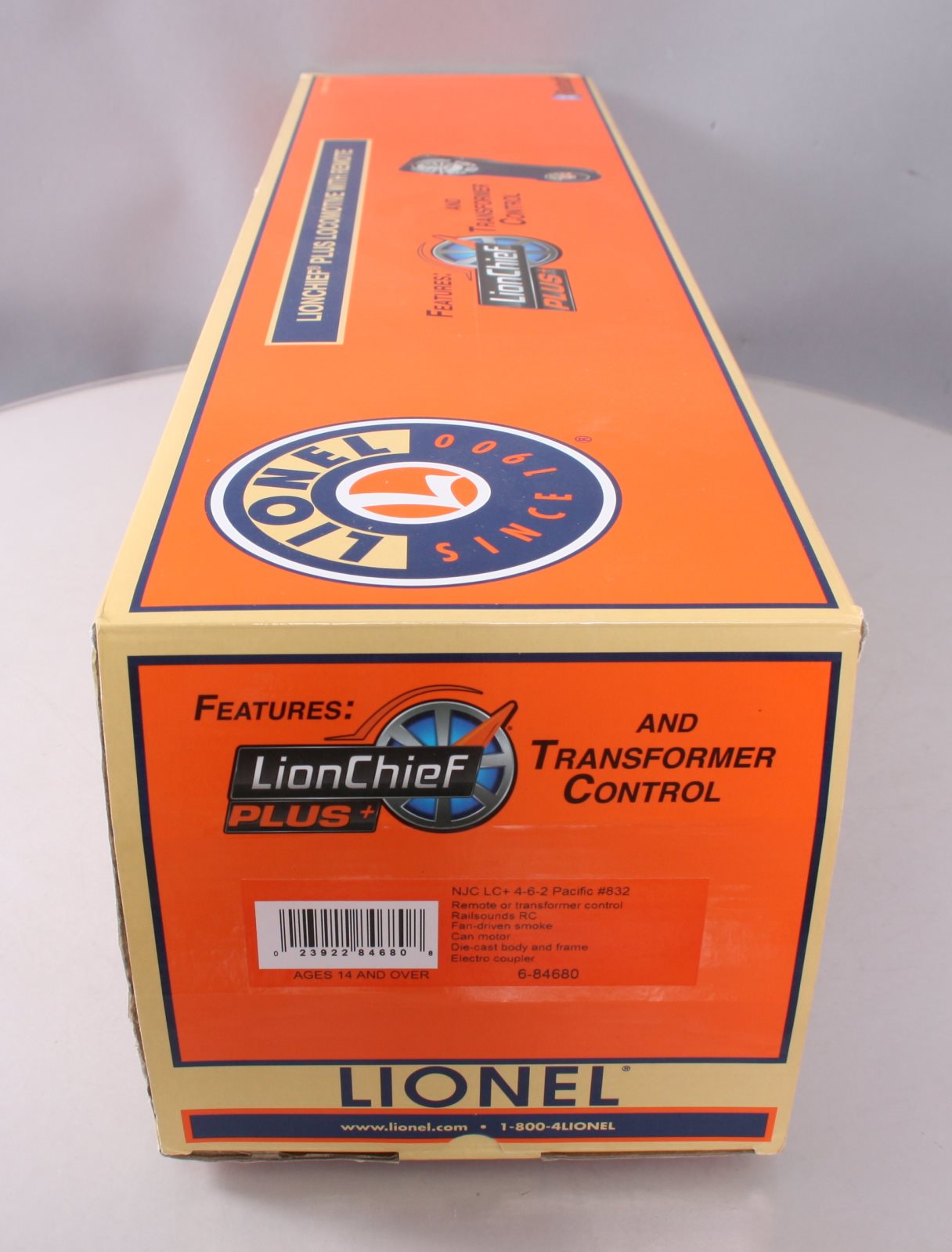 Lionel 6-84680 O New Jersey Central LionChief+ 4-6-2 Pacific Steam Loco #832