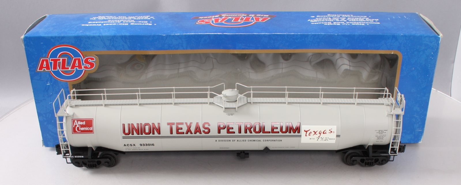 Atlas 6406-1 O Gauge Union Texas Petroleum 33,000 Gallon Tank Car #933016