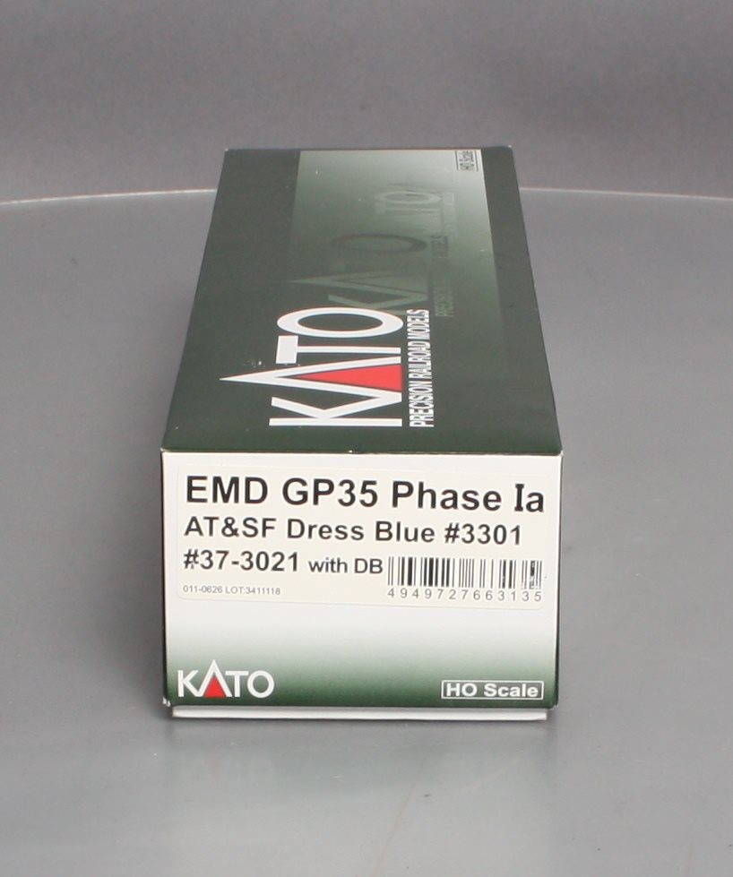 Kato 37-3021 HO Santa Fe EMD GP35 Phase IA Diesel Locomotive #3301