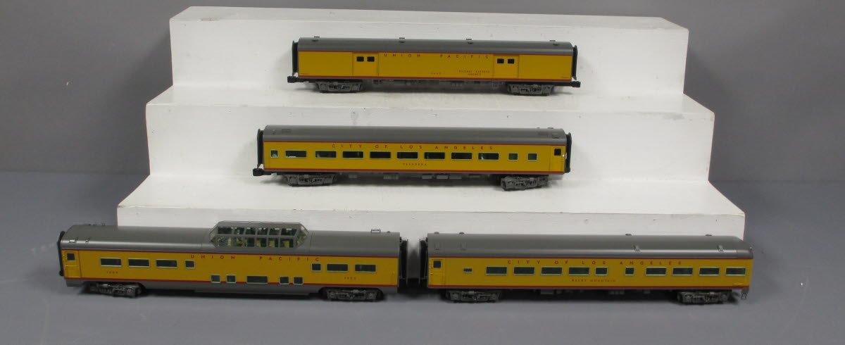 Lionel 6-20010 O Union Pacific 'City of Los Angeles' 18” Aluminum Cars Set (4)