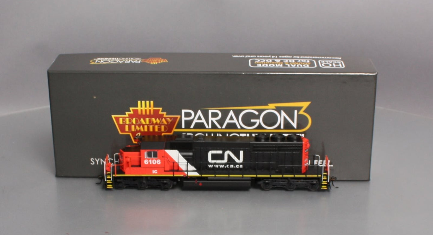 Broadway Limited 5366 HO Canadian National EMD SD40-2 Diesel Loco Paragon3 #6106
