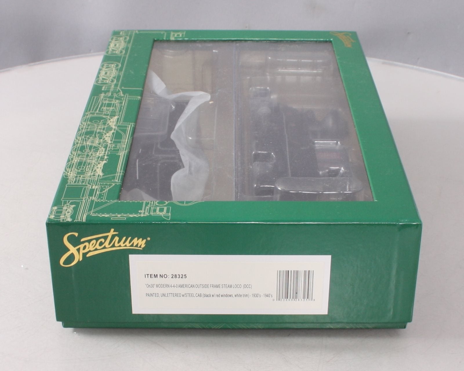 Bachmann Spectrum 28325 On30 Painted & Unlettered 4-4-0 Steam Locomotive w/DCC