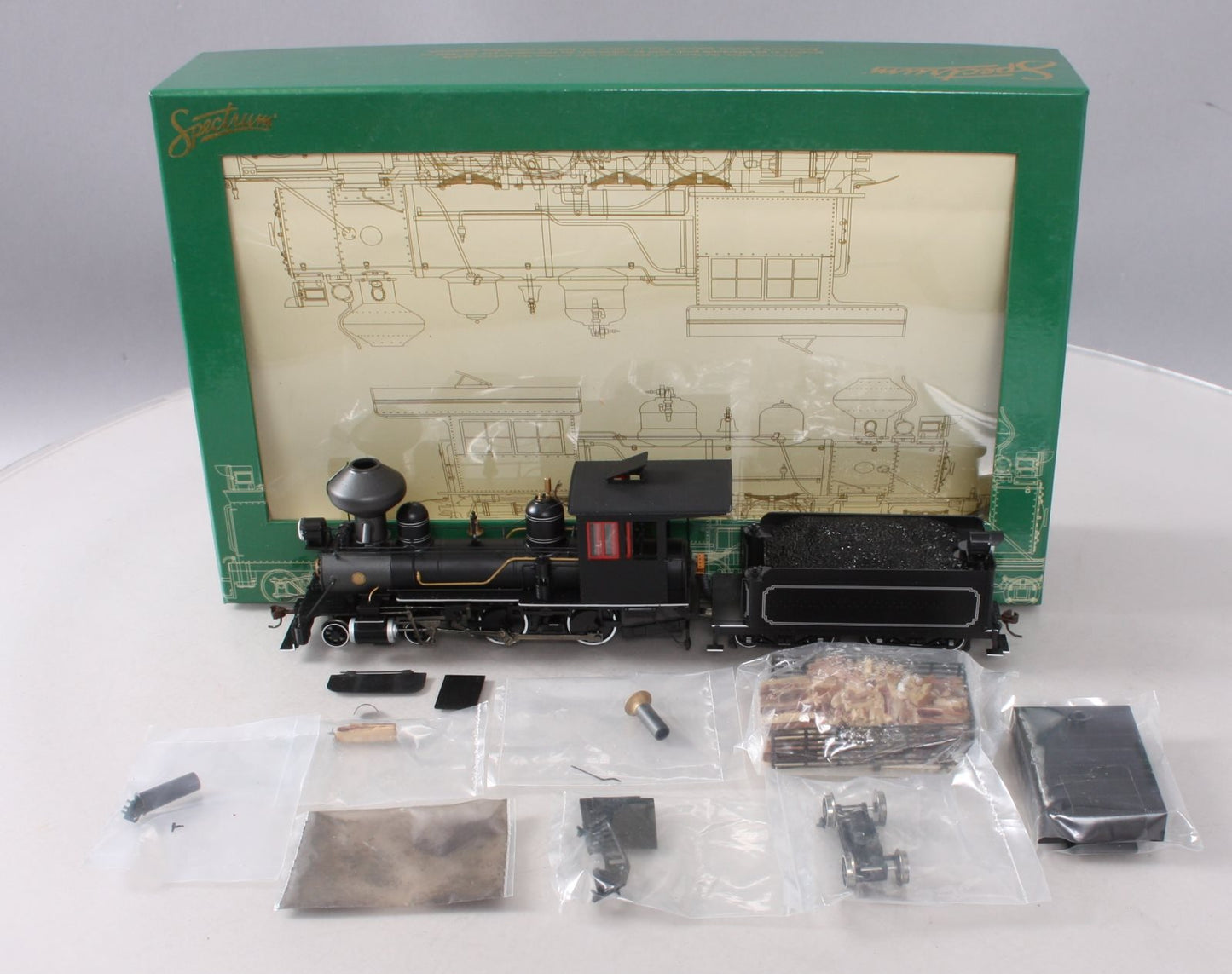 Bachmann Spectrum 28325 On30 Painted & Unlettered 4-4-0 Steam Locomotive w/DCC