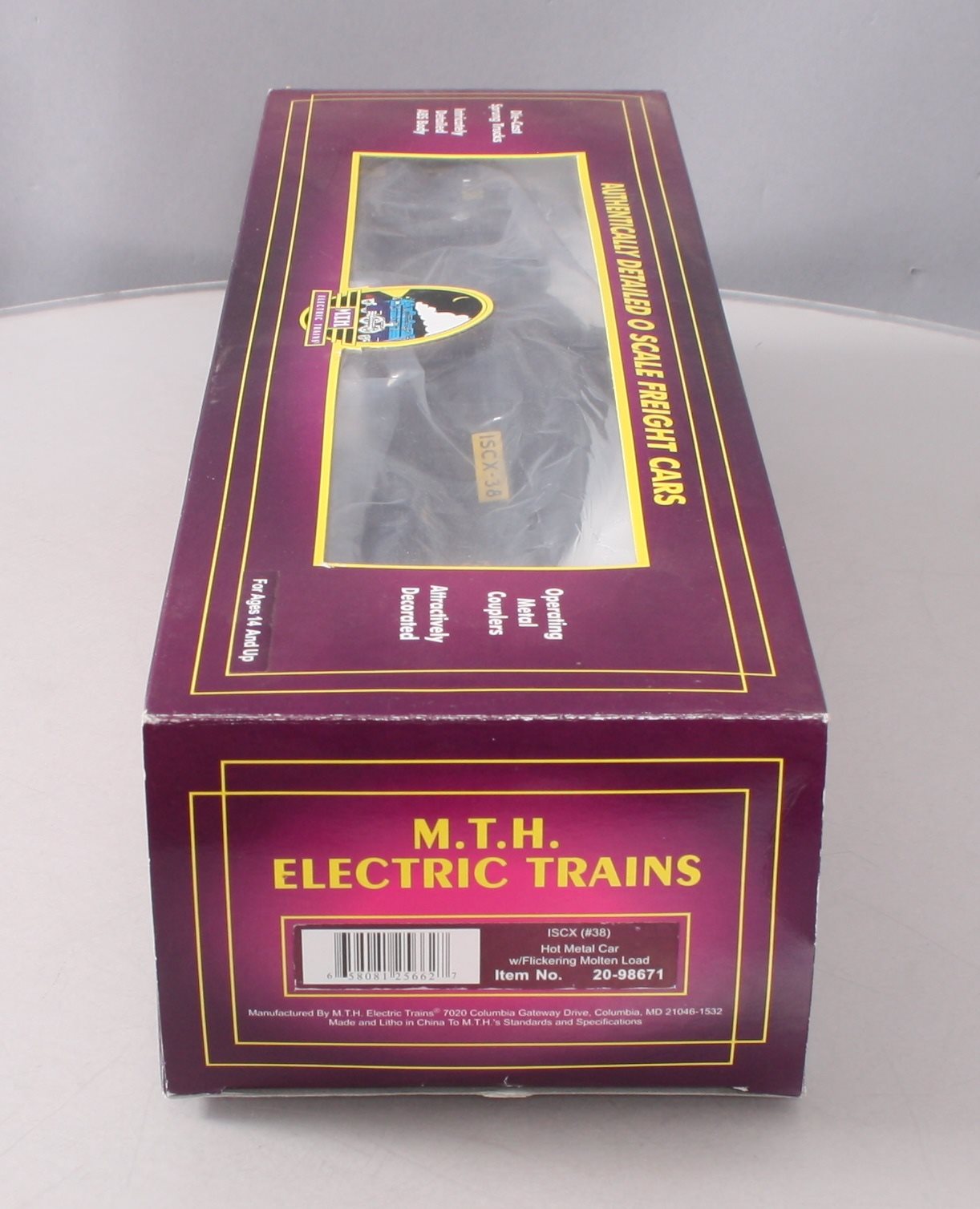 MTH 20-98671 ISCX Hot Metal Car w/Flickering Molten Load