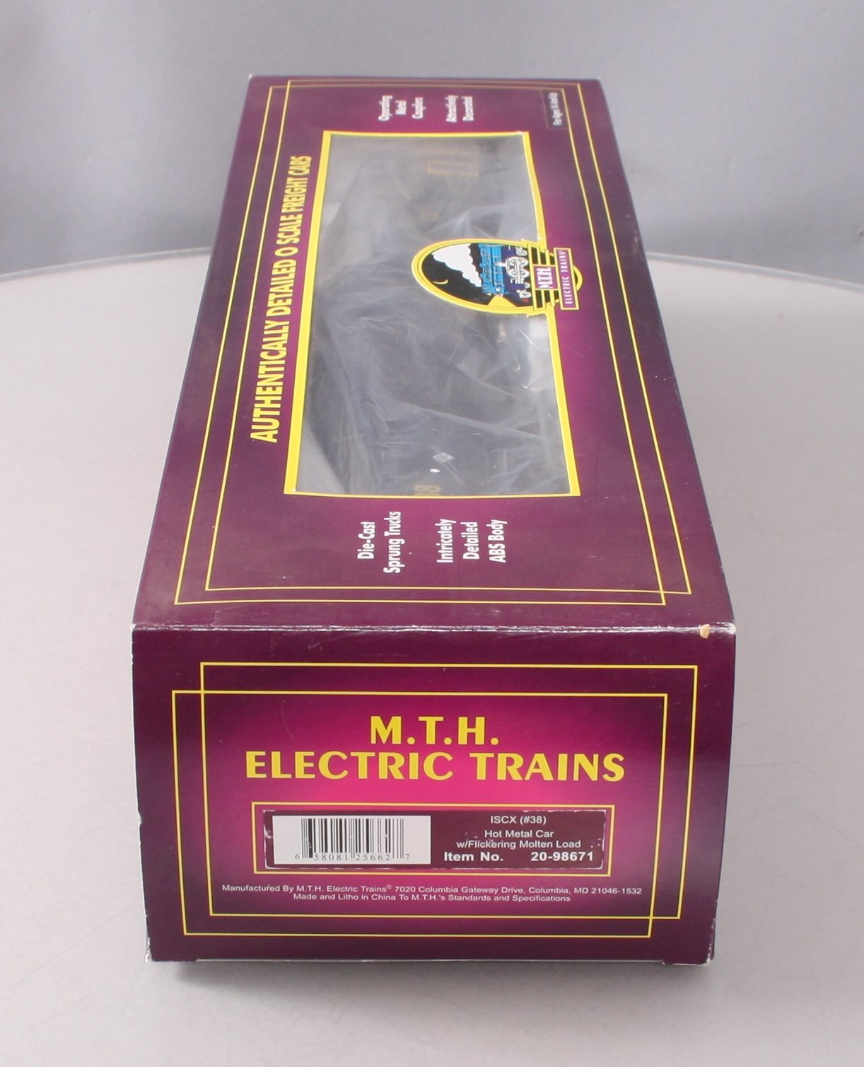 MTH 20-98671 ISCX Hot Metal Car w/Flickering Molten Load