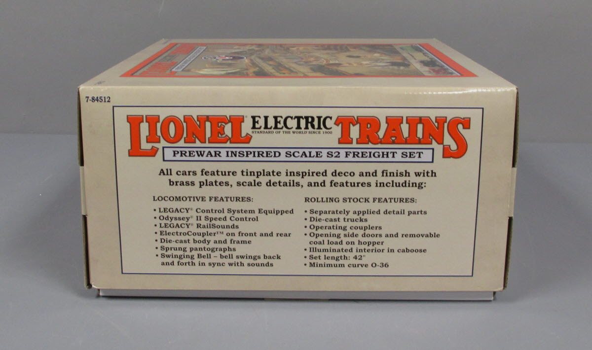 Lionel 6-84512 O S2 Scale Tinplate Prewar Inspired Freight Set