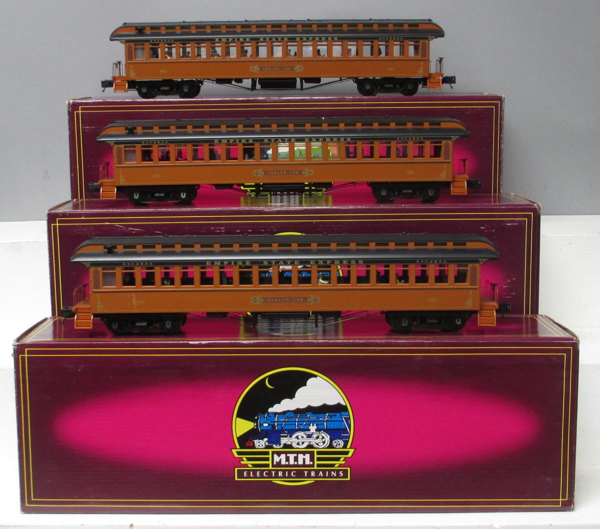 MTH 20-62031 New York Central 64' Woodsided Passenger Car Set