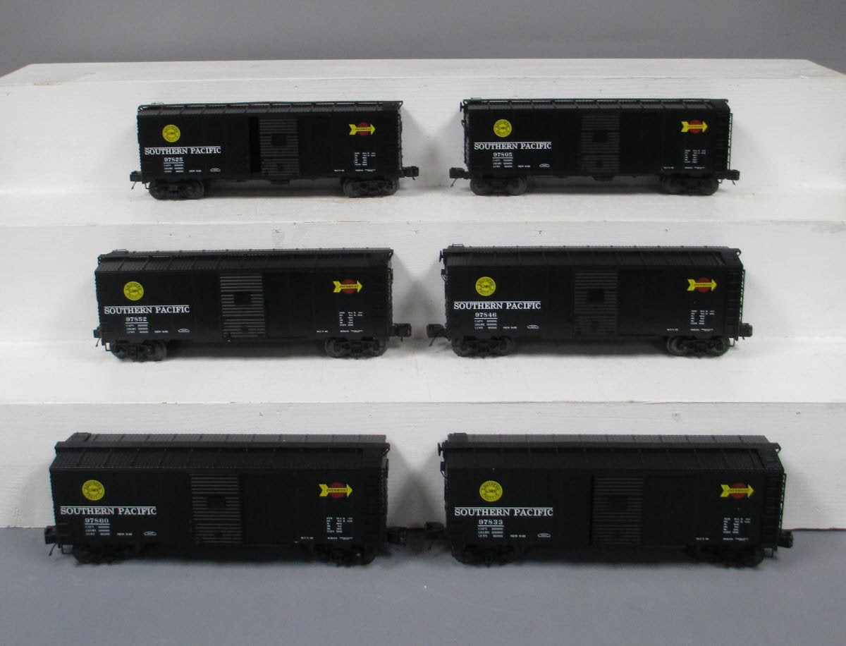 MTH 20-90732 Southern Pacific 40' AAR Boxcar 6-Car Set