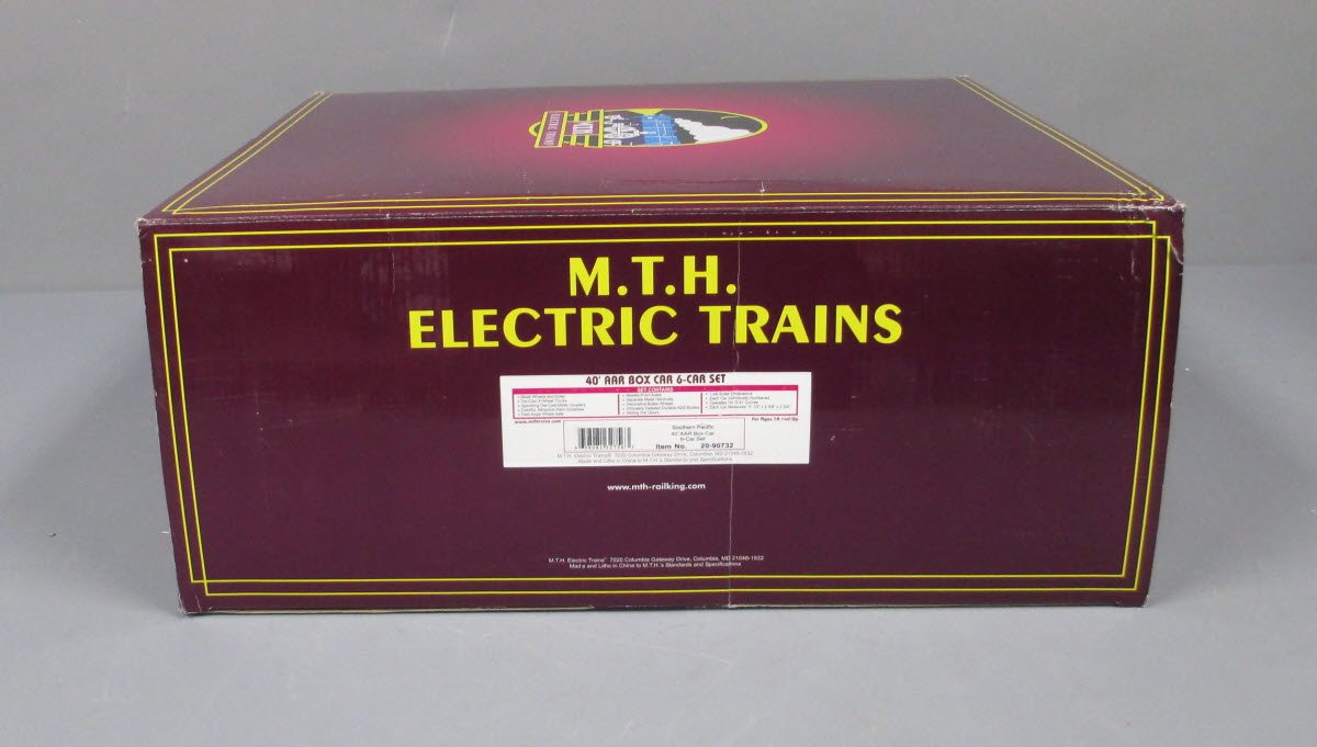 MTH 20-90732 Southern Pacific 40' AAR Boxcar 6-Car Set