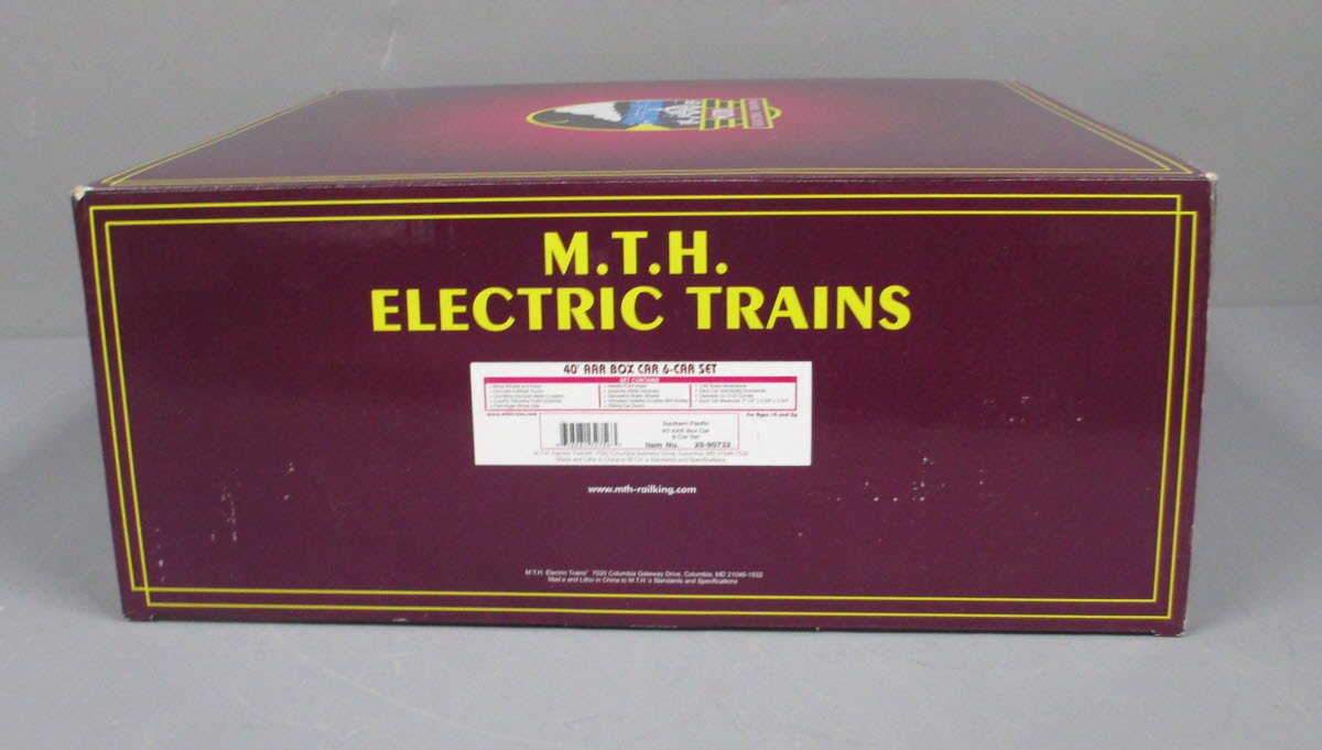 MTH 20-90732 Southern Pacific 40' AAR Boxcar 6-Car Set