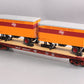 MTH 20-98697 Milwaukee Road Flat Car with 2 PUP Trailers #57010
