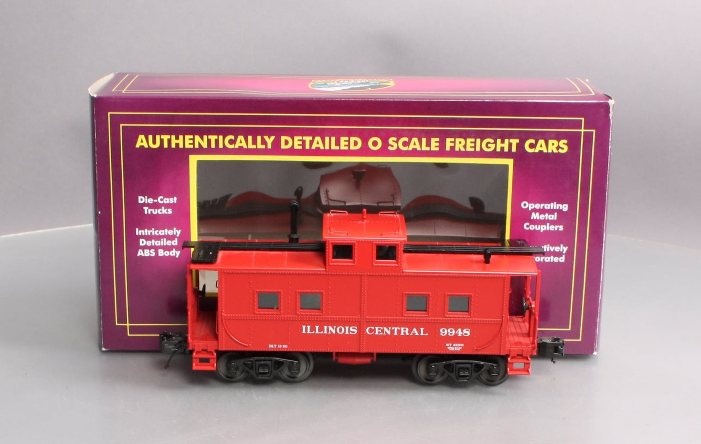 MTH 20-91409 Illinois Central Center Cupola Steel Caboose