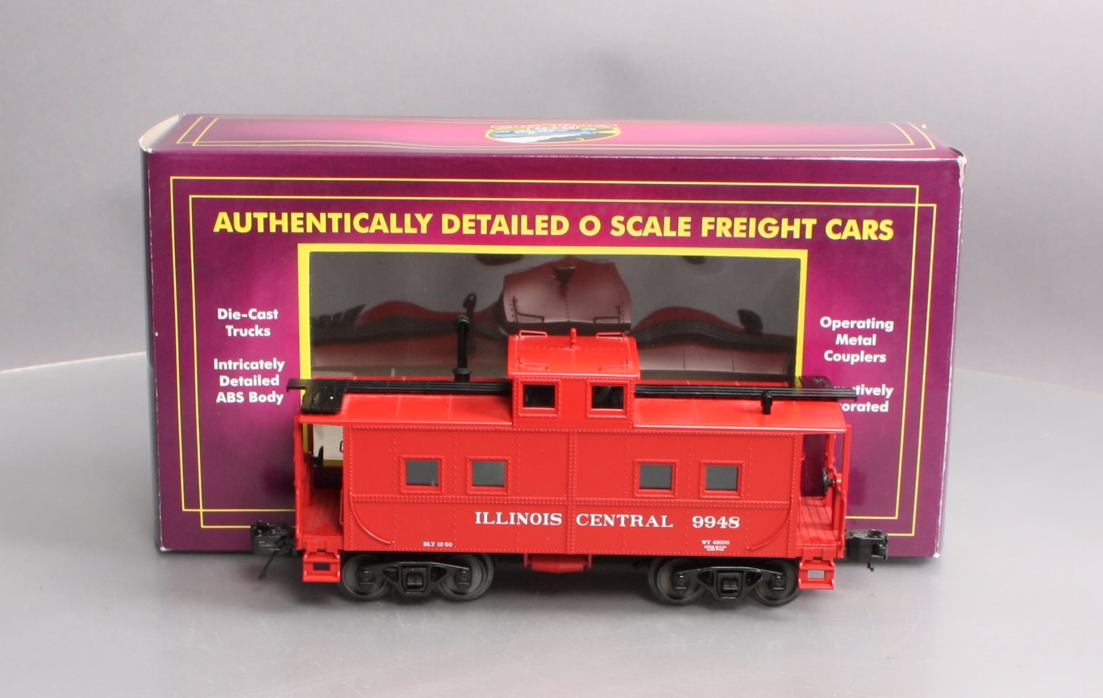 MTH 20-91409 Illinois Central Center Cupola Steel Caboose