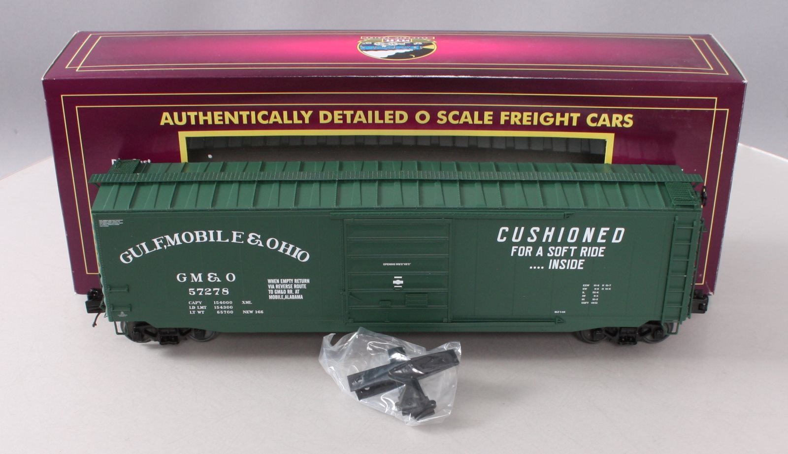 MTH 20-93666 O Gauge Gulf Mobile & Ohio 50' PS-1 Box Car #57278