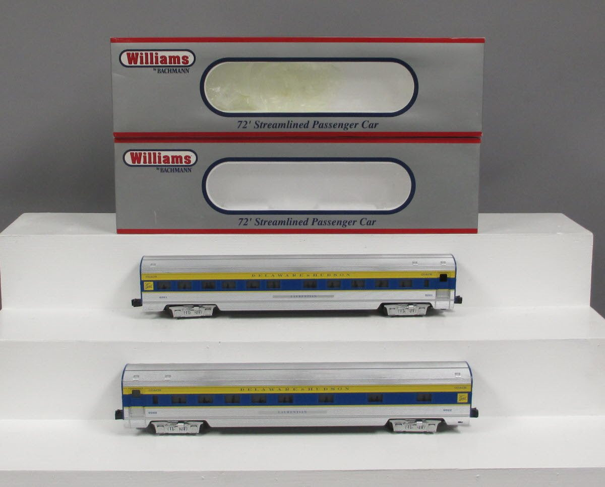 Williams 43117 O Delaware & Hudson Streamlined 72' Coach Add-On Set (Set of 2)