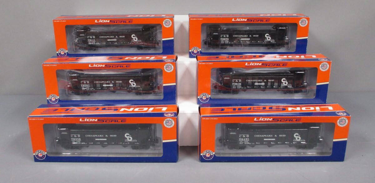 Lionel 3-16090A O Chesapeake & Ohio 3-Bay Offset Hopper #79113 (Set #2)