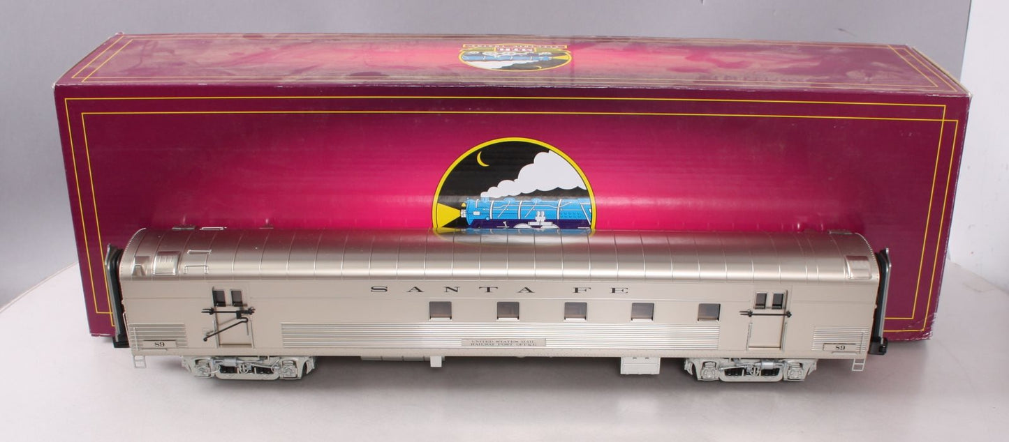 MTH 20-68276 O Santa Fe 70' Streamlined RPO Passenger Car (Ribbed Sided)