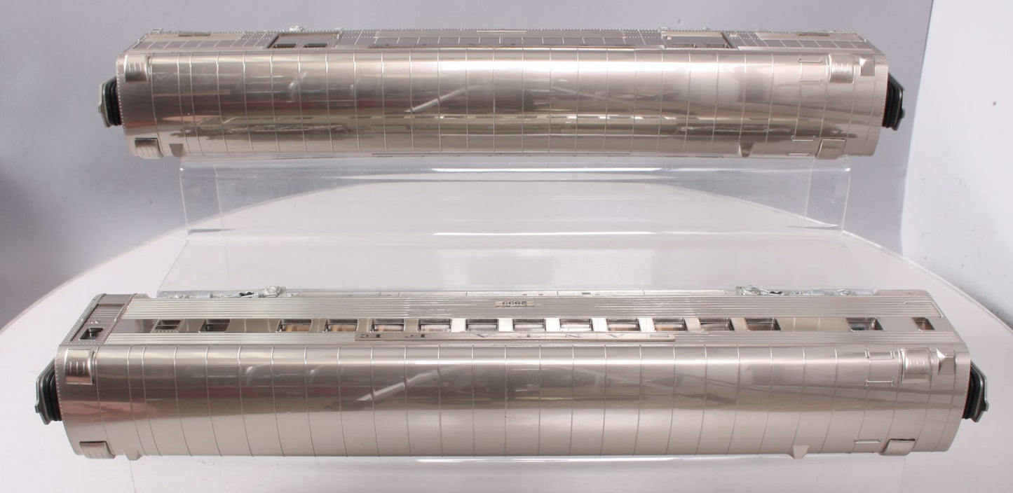 MTH 20-69276 O Santa Fe 70' Streamlined Baggage/Coach Passenger Set (Set of 2)