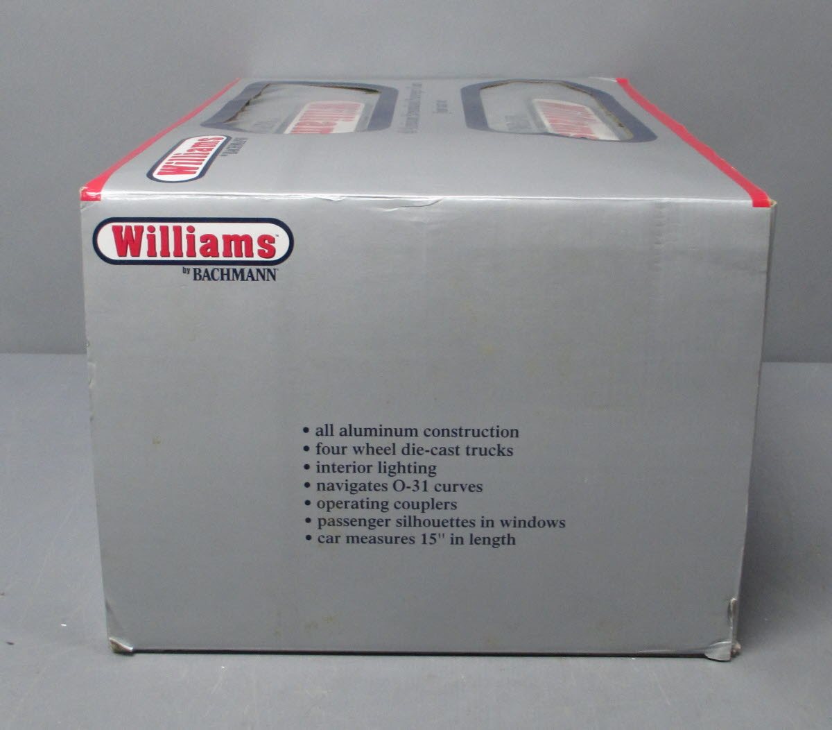 Williams 43052 O Burlington "Black Hawk"60 Ft. Streamline Passenger Car 4-Pack