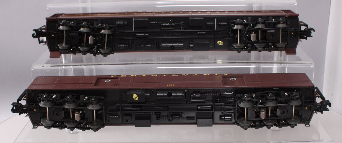 MTH 20-4473 O PRR 70' Madison Baggage/Coach Passenger Car Set (Set of 2)