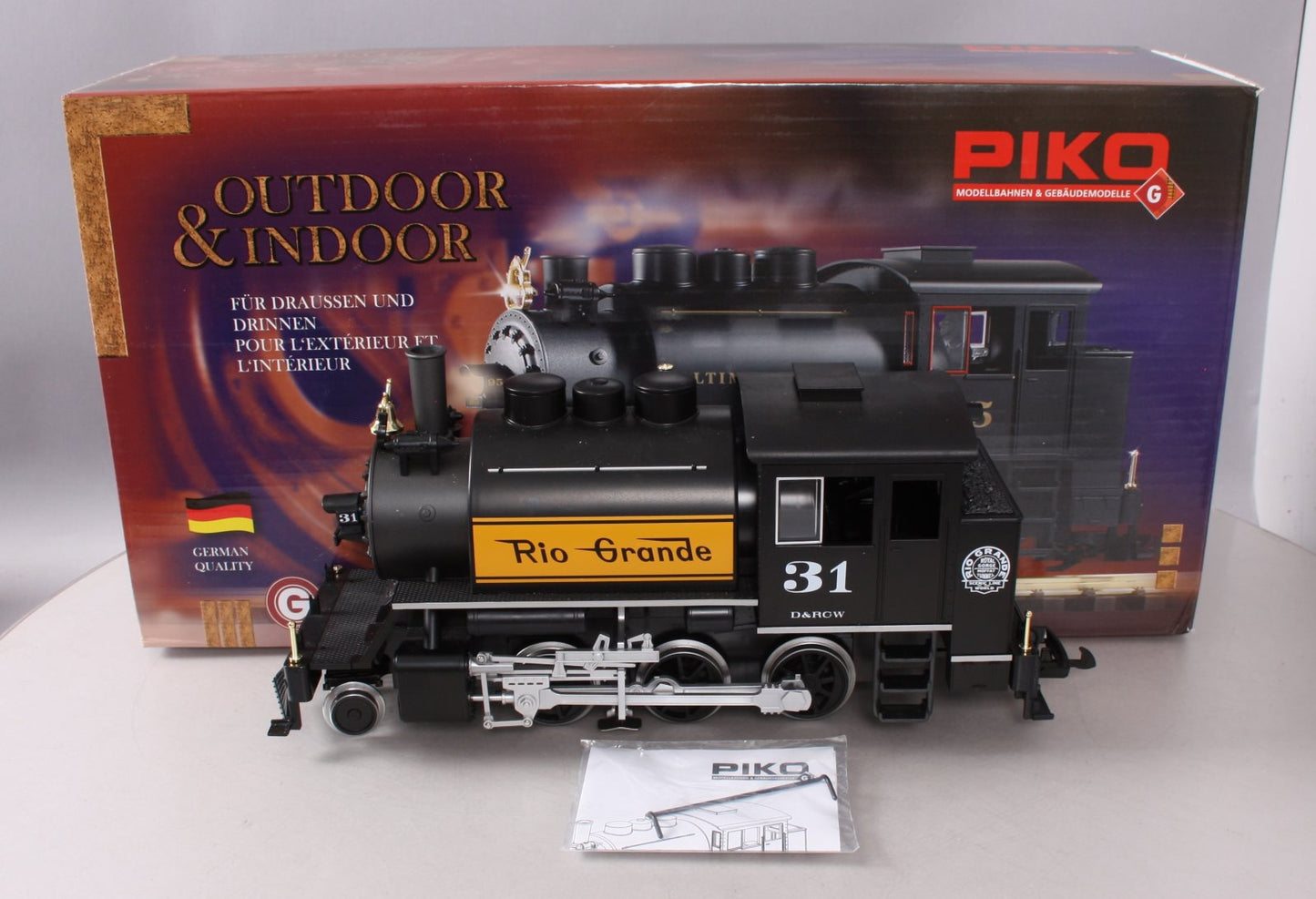 Piko 38207 G Scale Denver & Rio Grande Western 2-6-0T Locomotive #31