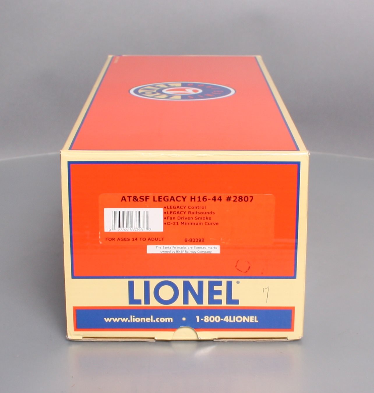 Lionel 6-83398 Santa Fe Legacy H16-44 Diesel Locomotive #2807