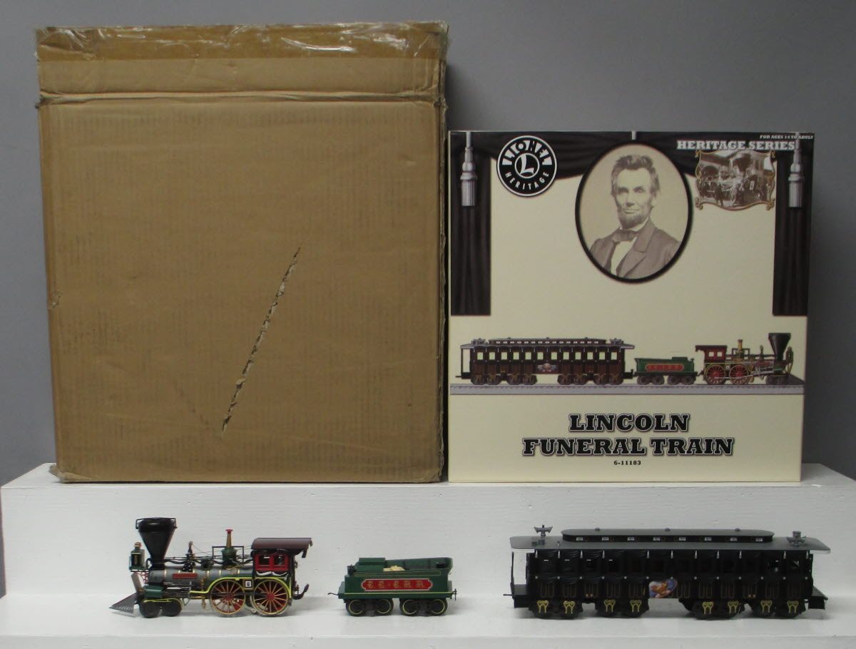 Lionel 6-11183 O Gauge Lincoln Funeral Train Steam Train Set