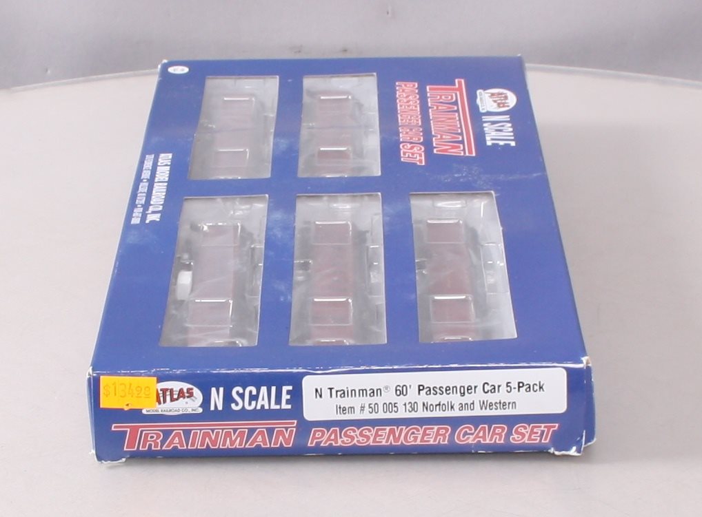 Atlas 50005130 N 60'Pass Cars 5car Set N&W