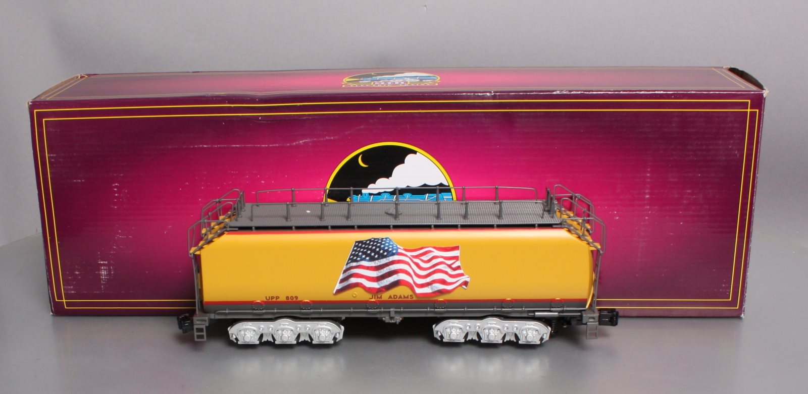 MTH 20-3558 O Union Pacific Jim Adams Water Tender I 3-Rail w/ Hi-Rail #809