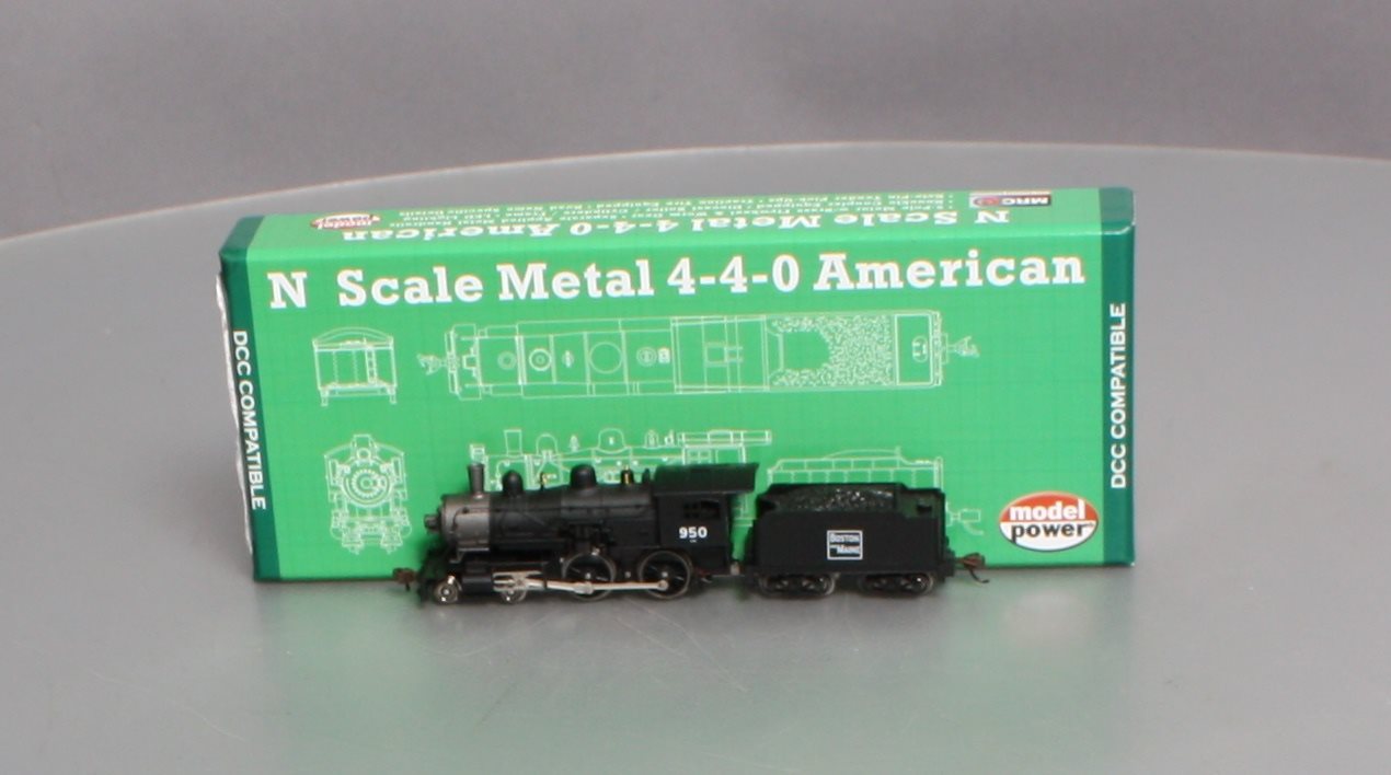 Model Power 876221 N Boston & Maine 4-4-0 American with Sound & DCC