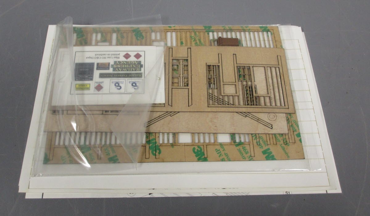 Blair Line 185 HO C&O Depot Standard #1 Design Laser-Cut Building Kit