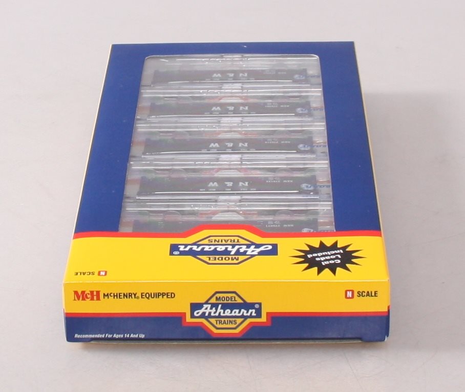 Athearn 11964 N Norfolk and Western 3-Bay Offset Hopper with Coal Load #2 (5)