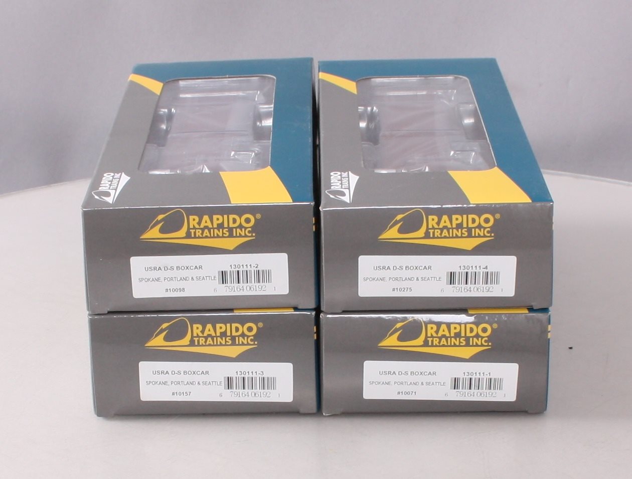 Rapido Trains 130111 HO Spokane, Portland & Seattle 40' USRA Boxcars (4 Car Set)