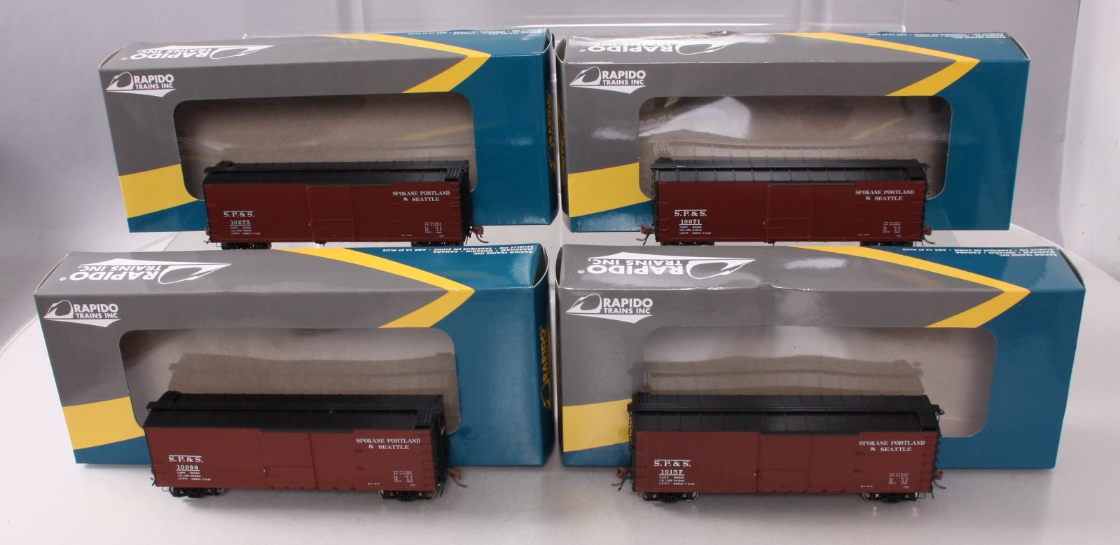 Rapido Trains 130111 HO Spokane, Portland & Seattle 40' USRA Boxcars (4 Car Set)