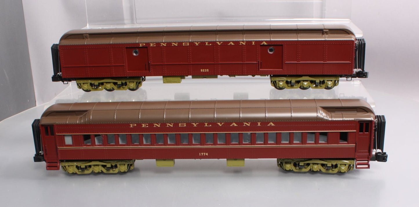 MTH 20-4487 O Pennsylvania 70' Madison Baggage/Coach Passenger Set (Set of 2)