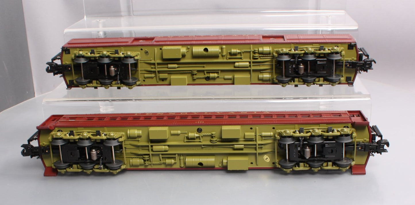 MTH 20-4487 O Pennsylvania 70' Madison Baggage/Coach Passenger Set (Set of 2)