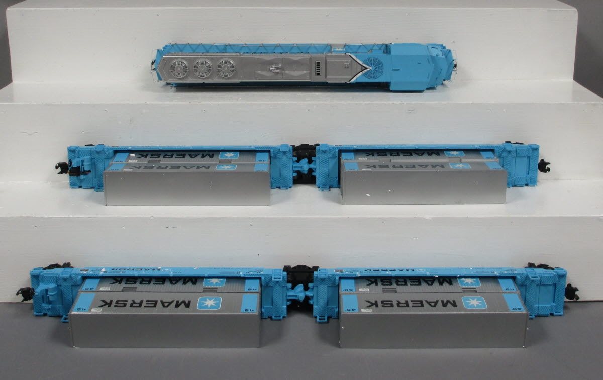 Lionel 6-21950 Maersk SD70 Maxi-Stack O Gauge Diesel Train Set VG/Box